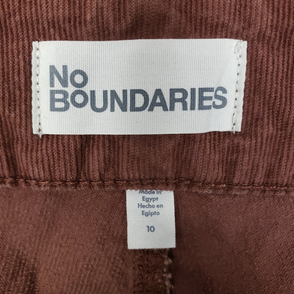 NOBO Corduroy Flare Pants Brown Dark Academia Y2K Preppy Old Money Ivy League 10 - Picture 3 of 12